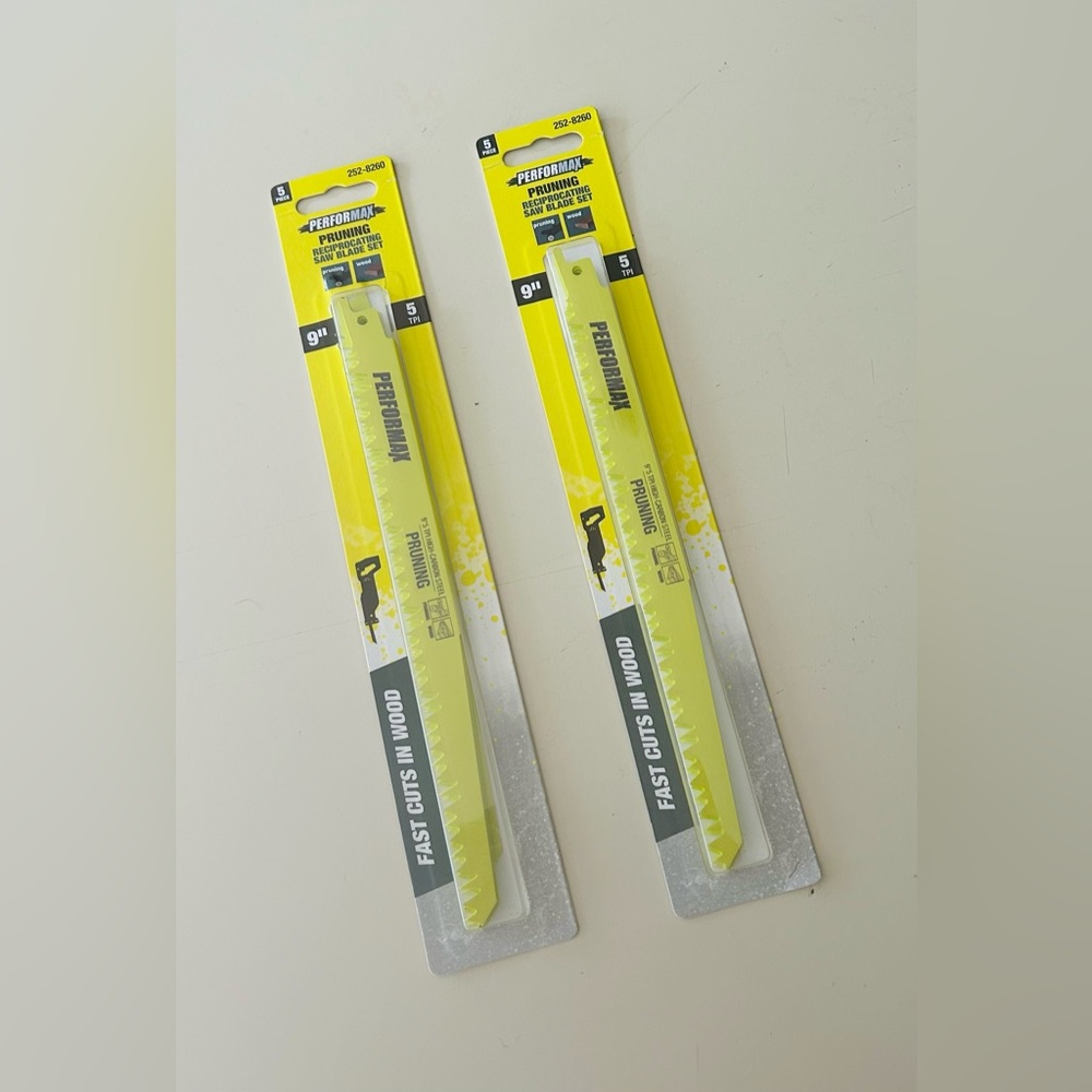 Performax® 9" x 5-TPI Pruning Reciprocating Saw Blade - 5 Pack (Lot of 2)